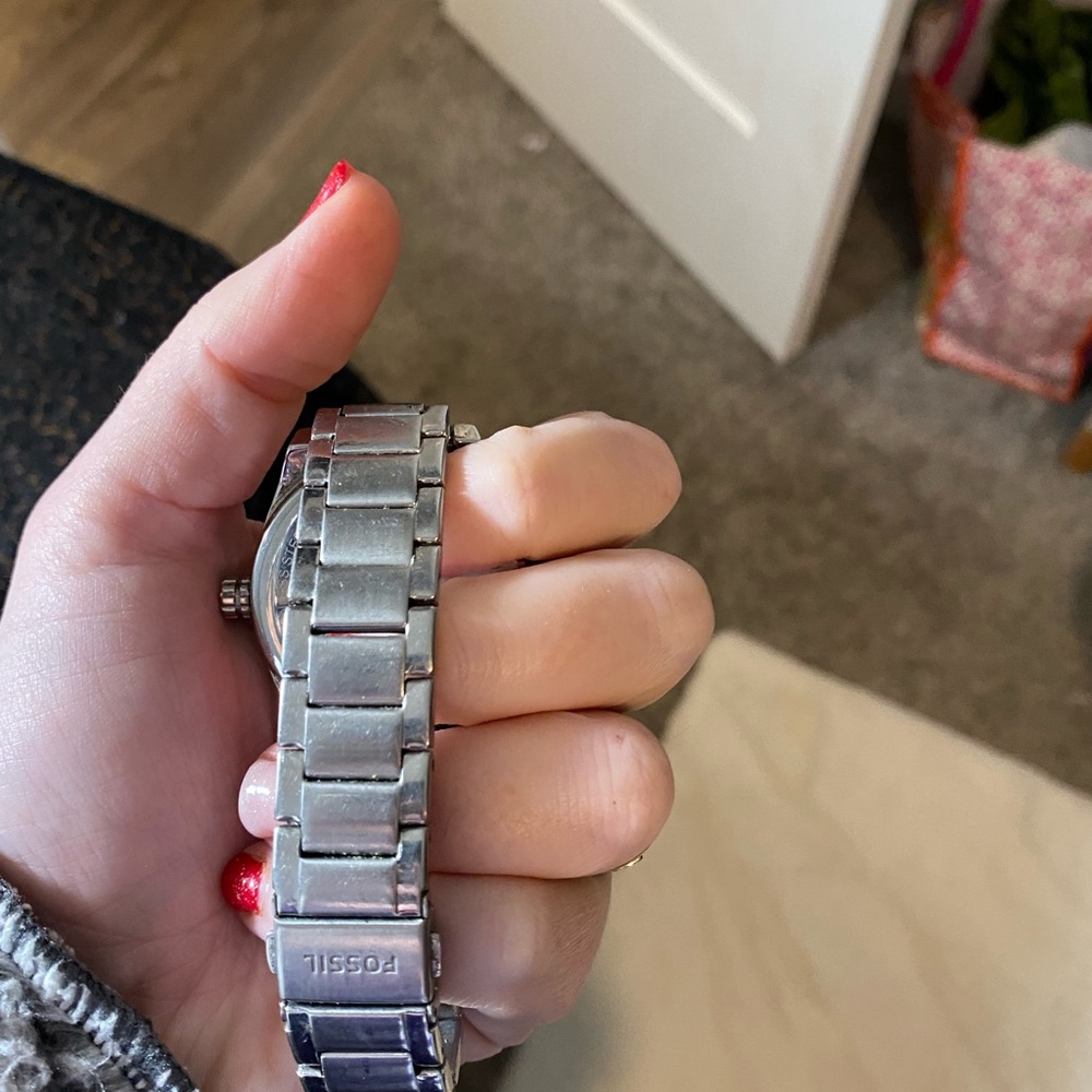 Fossil studded watch